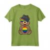 LGBT Gay Pride Bandiera Arcobaleno Marrone Orso - Maglietta Love is Love per l'Orgoglio LGBTQ+ - Sostieni l'Uguaglianza