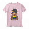 LGBT Gay Pride Bandiera Arcobaleno Marrone Orso - Maglietta Love is Love per l'Orgoglio LGBTQ+ - Sostieni l'Uguaglianza