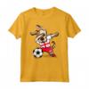 Dabbing Dog Georgia Soccer Calcio - Maglietta Bandiera Georgiana - Regalo Compleanno o Natale per Tifosi di Calcio e Amanti dei Cani