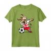 Dabbing Dog Georgia Soccer Calcio - Maglietta Bandiera Georgiana - Regalo Compleanno o Natale per Tifosi di Calcio e Amanti dei Cani
