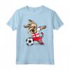 Dabbing Dog Georgia Soccer Calcio - Maglietta Bandiera Georgiana - Regalo Compleanno o Natale per Tifosi di Calcio e Amanti dei Cani