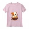 Kawaii Cute Anime Cat Otaku Gatto Anime giapponese Ramen Maglietta con Collo a V - Regalo per amanti degli anime e dei gatti - Ideale per Natale o Compleanno