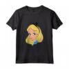HapTiger Alice In Wonderland Alice Big Face Canotta - Officially Licensed Apparel for Fans - Unique Design