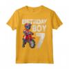 Cool Motocross MX 7th Birthday Graphic Art - Maglietta Compleanno 7 Anni per Bambini Amanti del Dirt Bike - Abbigliamento per Feste a Tema