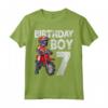 Cool Motocross MX 7th Birthday Graphic Art - Maglietta Compleanno 7 Anni per Bambini Amanti del Dirt Bike - Abbigliamento per Feste a Tema