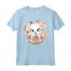 Carino Kawaii Anime Cat Boba Tea Bubble Tea - Maglietta Gatto Otaku Giapponese per Amanti dell'Anime e del Tè Boba