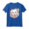 Carino Kawaii Anime Cat Boba Tea Bubble Tea - Maglietta Gatto Otaku Giapponese per Amanti dell'Anime e del Tè Boba