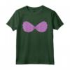 Sirena Viola Seashell Reggiseno Cartoon - Maglietta per Ragazzi e Ragazze - Regalo Compleanno e Natale
