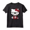 Ciao Kitty Nerd Maglietta - Licenza Ufficiale HapTiger Hello Kitty Apparel - Ideale per Appassionati
