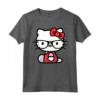 Ciao Kitty Nerd Maglietta - Licenza Ufficiale HapTiger Hello Kitty Apparel - Ideale per Appassionati