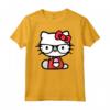 Ciao Kitty Nerd Maglietta - Licenza Ufficiale HapTiger Hello Kitty Apparel - Ideale per Appassionati