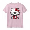 Ciao Kitty Nerd Maglietta - Licenza Ufficiale HapTiger Hello Kitty Apparel - Ideale per Appassionati