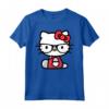 Ciao Kitty Nerd Maglietta - Licenza Ufficiale HapTiger Hello Kitty Apparel - Ideale per Appassionati