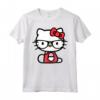 Ciao Kitty Nerd Maglietta - Licenza Ufficiale HapTiger Hello Kitty Apparel - Ideale per Appassionati
