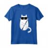 Gatto Divertente con Occhiali da Sole Musicista Clarinetto Maglietta - Ideale per Suonatori di Clarinetto e Amanti dei Gatti - Regalo Unico per Appassionati di Musica