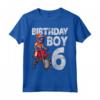 MX 6° Compleanno Bambini - Maglietta Motocross 6 Anni Dirt Bike Racing - Ideale per Feste a Tema e Regali Unici