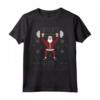 Senza Ascensore, Senza Regalo - Brutto Maglione di Natale Maglietta - No Lift No Gift Babbo Natale - Ideale per Fitness e Bodybuilding a Natale