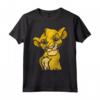 HapTiger Lion King Young Simba Smiling Portrait Sketch Maglietta - Officially Licensed Disney Apparel - Unique Tee for Fans