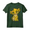 HapTiger Lion King Young Simba Smiling Portrait Sketch Maglietta - Officially Licensed Disney Apparel - Unique Tee for Fans