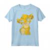 HapTiger Lion King Young Simba Smiling Portrait Sketch Maglietta - Officially Licensed Disney Apparel - Unique Tee for Fans