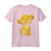 HapTiger Lion King Young Simba Smiling Portrait Sketch Maglietta - Officially Licensed Disney Apparel - Unique Tee for Fans