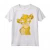 HapTiger Lion King Young Simba Smiling Portrait Sketch Maglietta - Officially Licensed Disney Apparel - Unique Tee for Fans