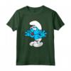 I Puffi Jokey Puffo - Maglietta Blu Fumetto Vivace - Design Cartoni Animati Iconici