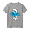I Puffi Jokey Puffo - Maglietta Blu Fumetto Vivace - Design Cartoni Animati Iconici