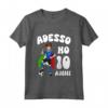 Bambino Maglia Compleanno Calcio - Adesso ho 10 anni - Regalo Natale - Bandiera Italia
