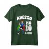 Bambino Maglia Compleanno Calcio - Adesso ho 10 anni - Regalo Natale - Bandiera Italia