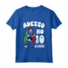 Bambino Maglia Compleanno Calcio - Adesso ho 10 anni - Regalo Natale - Bandiera Italia