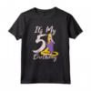 HapTiger Tangled Rapunzel - It's My Fifth Birthday Maglietta - Officially Licensed Apparel for Boys, Girls, Men, and Women