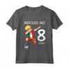 Calcio Italia - Maglietta 8 Compleanno Bambini & Bambine - Regalo Originale per 8 Anni