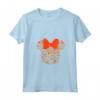 HapTiger Minnie Mouse Halloween Silhouette Icon Maglietta con Collo a V - Official Disney Merchandise - Tee Shirt per Uomo, Donna, Ragazzi e Ragazze
