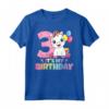 It's my 3rd Birthday - Compleanno Bambina 3 Anni Unicorno Maglietta - Regalo Perfetto per Piccole Principesse dei Cavalli