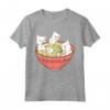 Kawaii Anime Cat Japanese Ramen Noodles - Cute Kitties Maglietta - Perfect Tokyo Cosplay Gift for Teen Girls and Boys