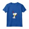 HapTiger - Snoopy Un sacco Di Amore Maglietta con Collo a V - Licenza Ufficiale - Ideale per Fan di Peanuts