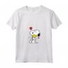 HapTiger - Snoopy Un sacco Di Amore Maglietta con Collo a V - Licenza Ufficiale - Ideale per Fan di Peanuts