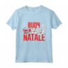 Buon Natale Pigiama Xmas - Maglietta con Babbo Natale e Renne - Regalo divertente per la Vigilia di Natale