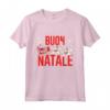 Buon Natale Pigiama Xmas - Maglietta con Babbo Natale e Renne - Regalo divertente per la Vigilia di Natale