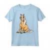 Carino Haflinger Horses Girl T-Shirt divertente Comic Equitazione Maglietta - Regalo di Compleanno per Ragazze e Donne Appassionate di Cavalli