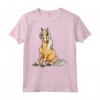 Carino Haflinger Horses Girl T-Shirt divertente Comic Equitazione Maglietta - Regalo di Compleanno per Ragazze e Donne Appassionate di Cavalli