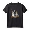 HapTiger Pirates of the Caribbean Captain Jack Poster Maglietta - Officially Licensed Apparel for Men, Women, Boys, Girls - Jack Sparrow Sword T-Shirt