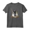 HapTiger Pirates of the Caribbean Captain Jack Poster Maglietta - Officially Licensed Apparel for Men, Women, Boys, Girls - Jack Sparrow Sword T-Shirt