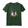 HapTiger Pirates of the Caribbean Captain Jack Poster Maglietta - Officially Licensed Apparel for Men, Women, Boys, Girls - Jack Sparrow Sword T-Shirt