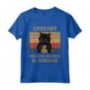 Crochet because Omicidio è Sbagliato Divertente Gatto Maglieria T-shirt - Ideale per Natale, Compleanno, Halloween, Ringraziamento - Regalo Fatto a Mano per Appassionati di Uncinetto