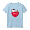 Hello Kitty ama Milano Maglietta - Licenza Ufficiale HapTiger - Ideale per Appassionati di Hello Kitty a Milano