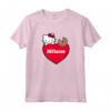 Hello Kitty ama Milano Maglietta - Licenza Ufficiale HapTiger - Ideale per Appassionati di Hello Kitty a Milano
