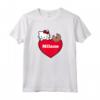 Hello Kitty ama Milano Maglietta - Licenza Ufficiale HapTiger - Ideale per Appassionati di Hello Kitty a Milano