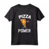 Pizza Power T-Shirt Divertente con Scritta - Ideale per gli Amanti della Pizza - Novità Cibo Italiano